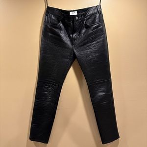 Celine x Hedi Slimane
Black Lambskin Leather Pants